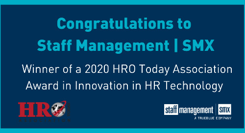 Staff Management | SMX Wins HRO Today Association Award for Innovation in HR Technology