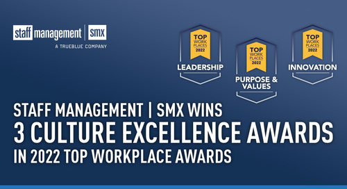 Staff Management | SMX among TrueBlue's PeopleManagement Companies to Win Energage Culture Excellence awards