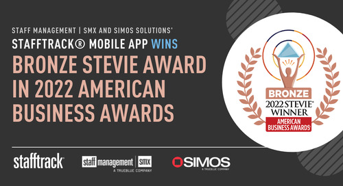 Staff Management | SMX and SIMOS Solutions’ Stafftrack® Mobile App Wins Bronze Stevie® Award in 2022 American Business Awards®