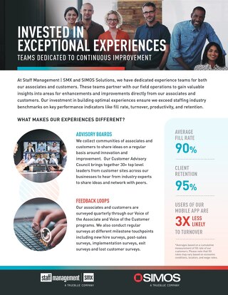 How our team is invested in exceptional customer experiences [Info Sheet]