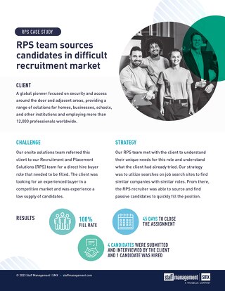 RPS team sources candidates in difficult recruitment market