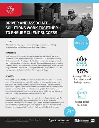 Driver and associate solutions work together to ensure client success [Case Study]