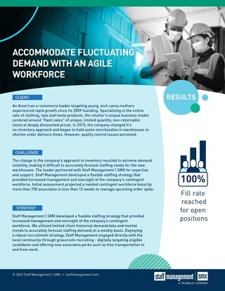 [Fulfillment]  Accommodate Fluctuating Demand With An Agile Workforce Case Study