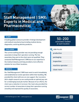 Staff Management | SMX: We’re Experts in Medical and Pharmaceutical