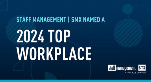 Staff Management | SMX among TrueBlue companies to win Top Workplaces in USA award